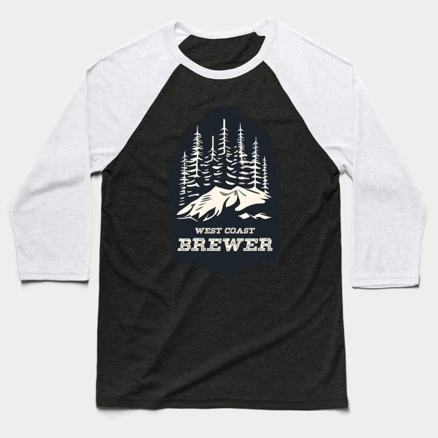 West Coast Brewer Baseball T-Shirt by Magnetar